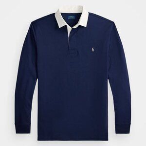 Polo Ralph Lauren Vintage Men's Rugby Polo Shirt Size S - NAVY